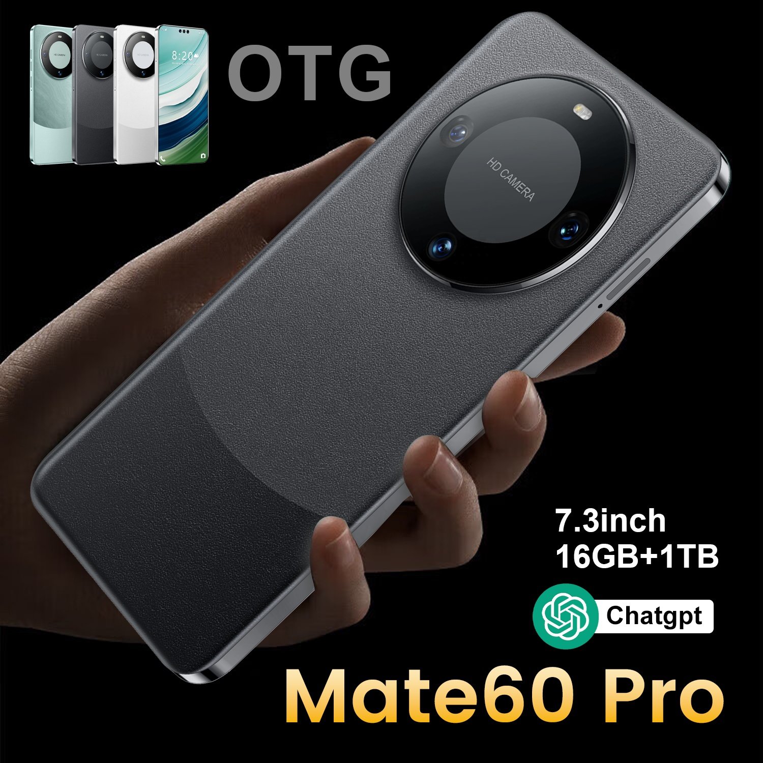 2024 Original Android Mate 60 Pro Phone Smartphone 16+1tb Mobile Phone Cell Phone 5g Smartphone 3g&4g Smartphone